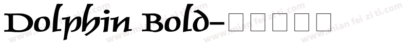 Dolphin Bold字体转换
